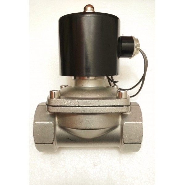 Solenoid Valve (Full Bore) SS, 1-1/2, 220 VAC  (14 Days Warrenty on Entire Stock)